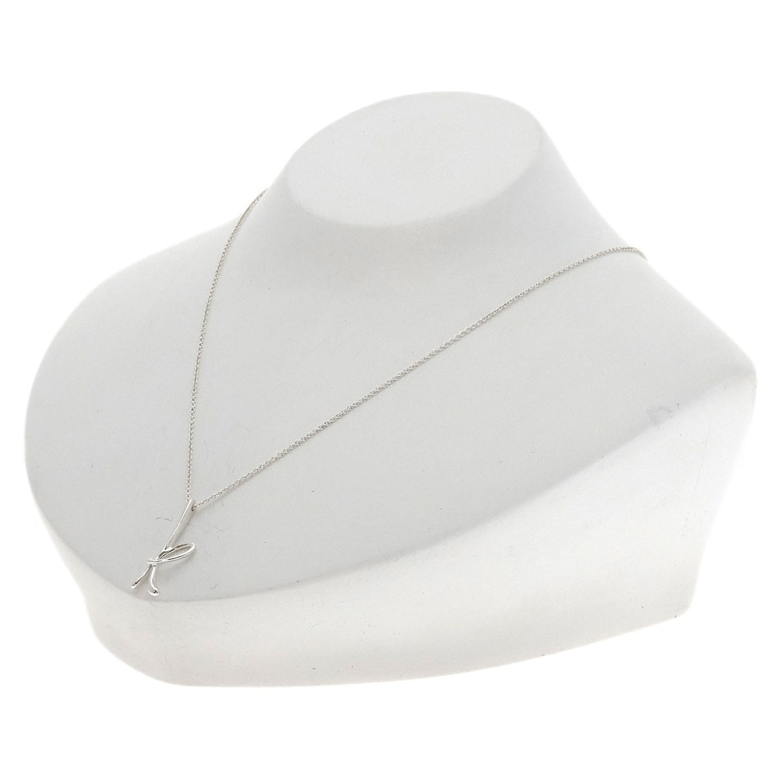 Tiffany Co Initial Silver Necklace - 4