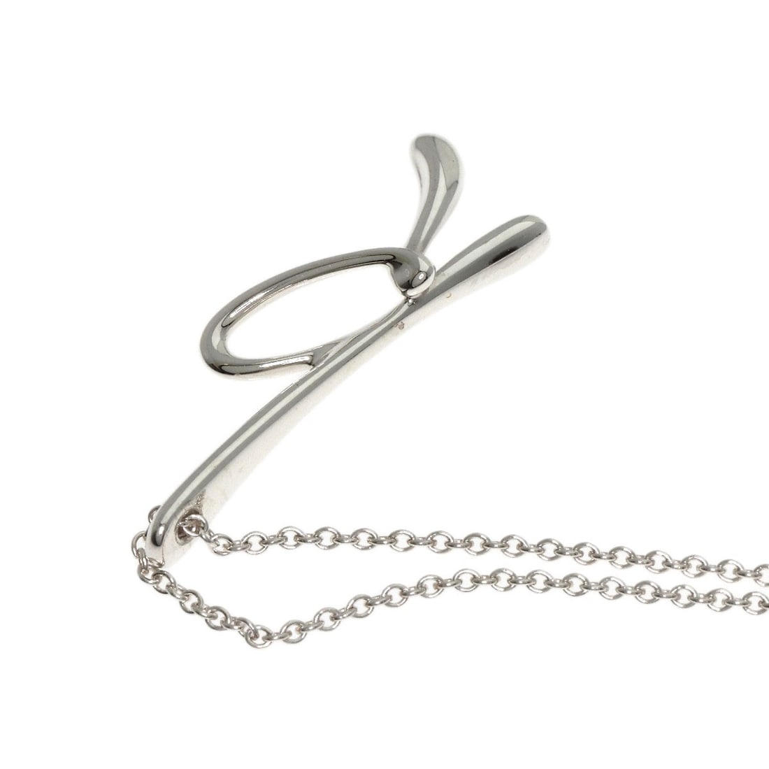 Tiffany Co Initial Silver Necklace - 5