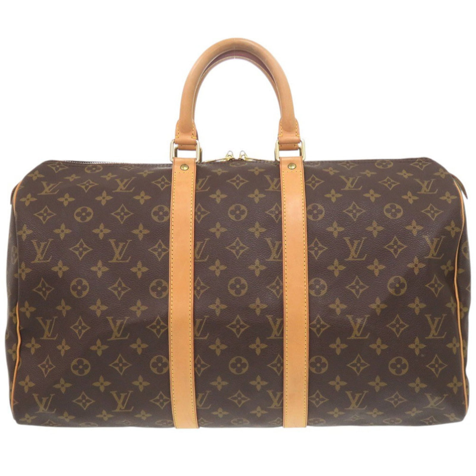 Vuitton Monogram Bag Louis Boston: Vuitton Monogram Bag Louis Boston Brown Monogram Louis Vuitton Boston Bag, 26cm x 45cm x 20cm. This Louis Vuitton bag features the iconic Monogram pattern in brown, a classic design element of the
