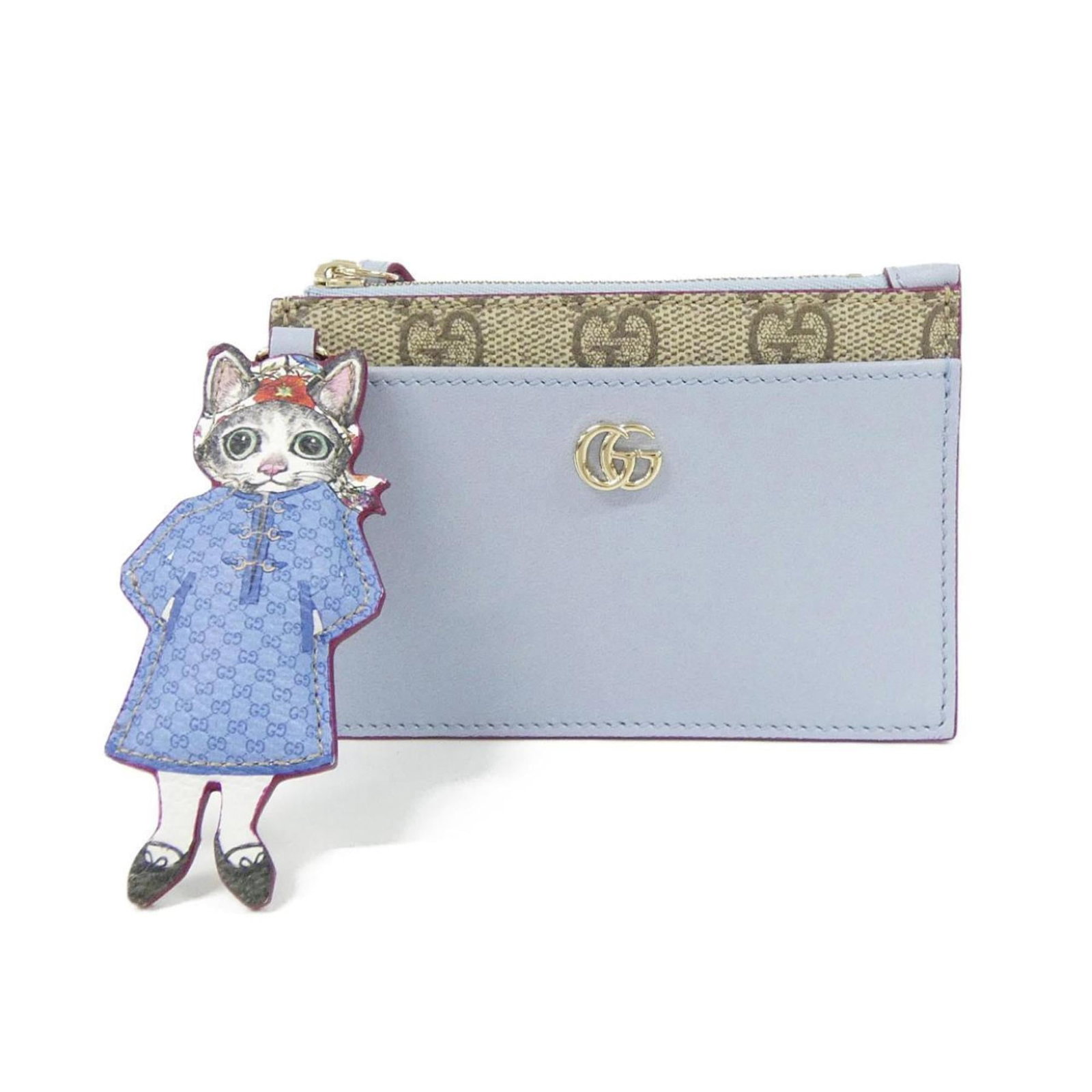 Gucci Coin Case Gg Supreme Canvas Leather Purse: Gucci Coin Case Gg Supreme Canvas Leather Purse Item Specifics: Brand: Gucci MPN: 847916 FAE84 Type: Coin purse/coin case Gender: Women,Men Material: GG Supreme , Canvas , Leather Color: Light blue Si