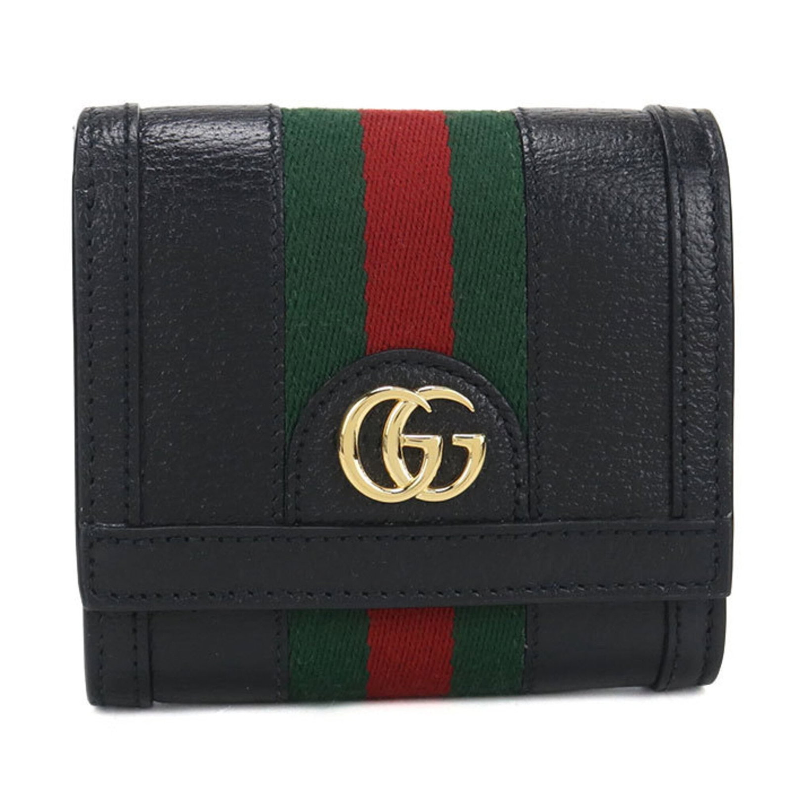 Gucci Wallet (Bi-Fold) Leather: Gucci Wallet (Bi-Fold) Leather Black leather bi-fold wallet from Gucci, Italy, with dimensions 10cm x 11cm x 3.5cm. This sleek wallet features high-quality leather construction and a classic design.