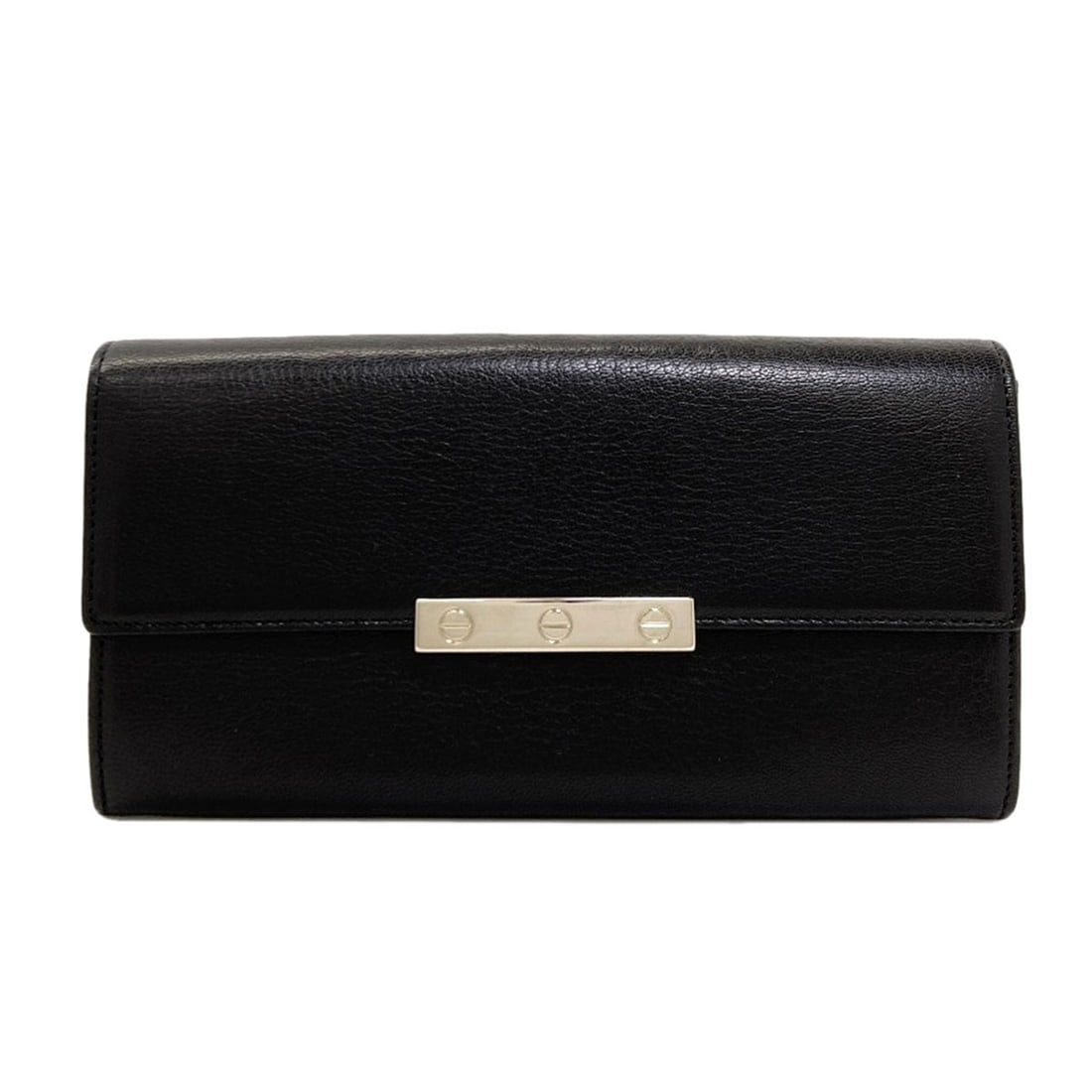 Collection Leather Love Cartier Wallet Long Coin Pocket With: Collection Leather Love Cartier Wallet Long Coin Pocket With Black leather long wallet with a coin pocket, a classic design from Cartier. This stylish accessory features a sleek black exterior and a