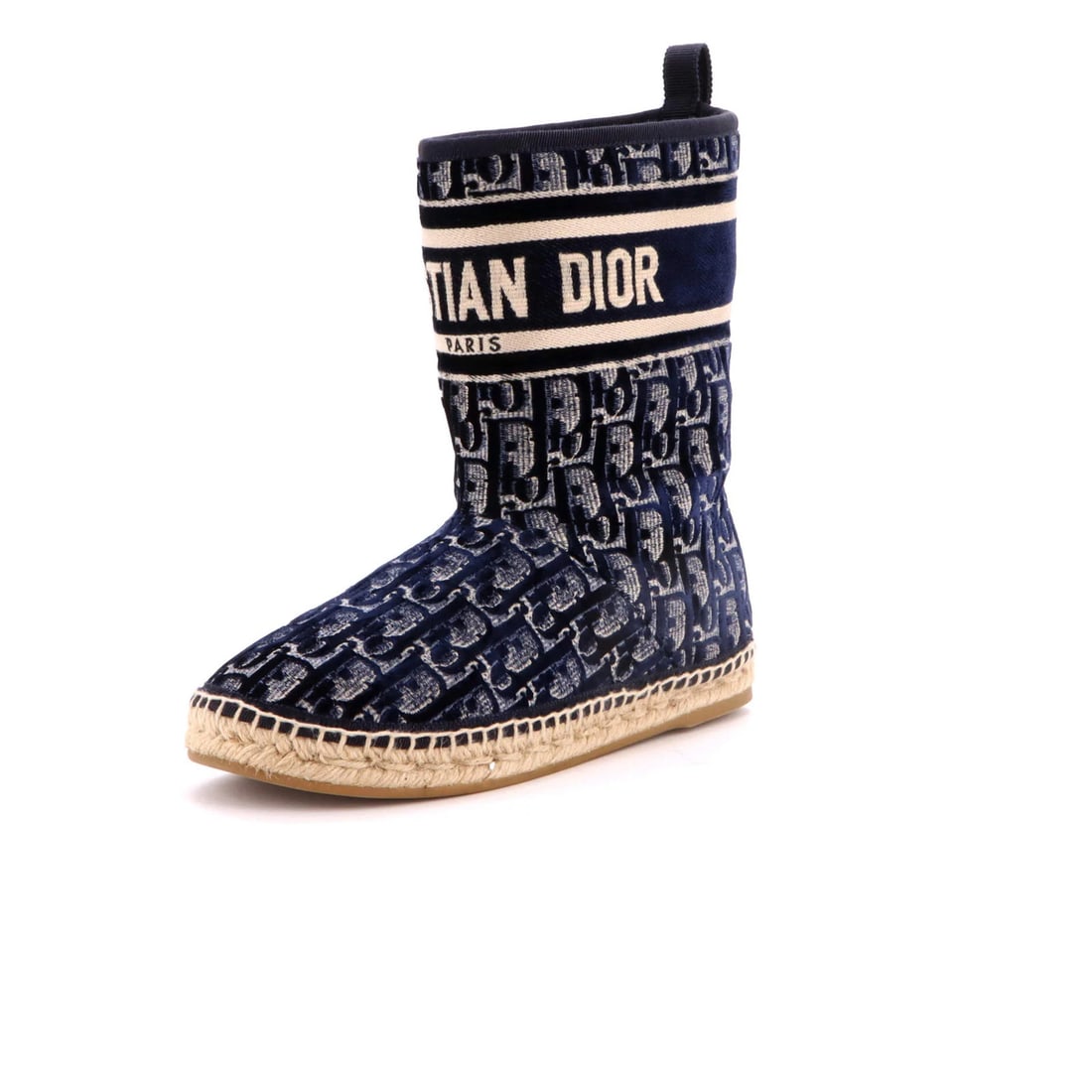 Velvet Oblique Christian Dior Espadrille Women's Granville Boots (1 of 6)
