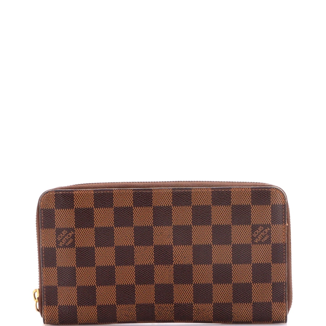 Vuitton Damier Organizer Zippy Louis: Vuitton Damier Organizer Zippy Louis The Louis Vuitton Damier Organizer Zippy in brown canvas is a stylish and functional wallet. With its classic Damier pattern and gold hardware, this zipped organiz