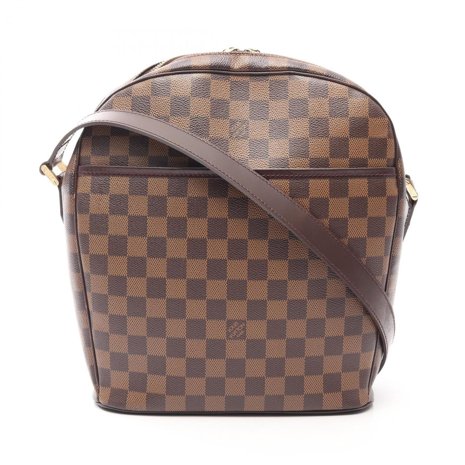 Handbag Coated Canvas Leather Damier Vuitton Shoulder Louis: Handbag Coated Canvas Leather Damier Vuitton Shoulder Louis Damier Vuitton pattern adorns this classic shoulder bag, crafted from coated canvas and leather for a timeless look. Measuring 29cm x 24cm x