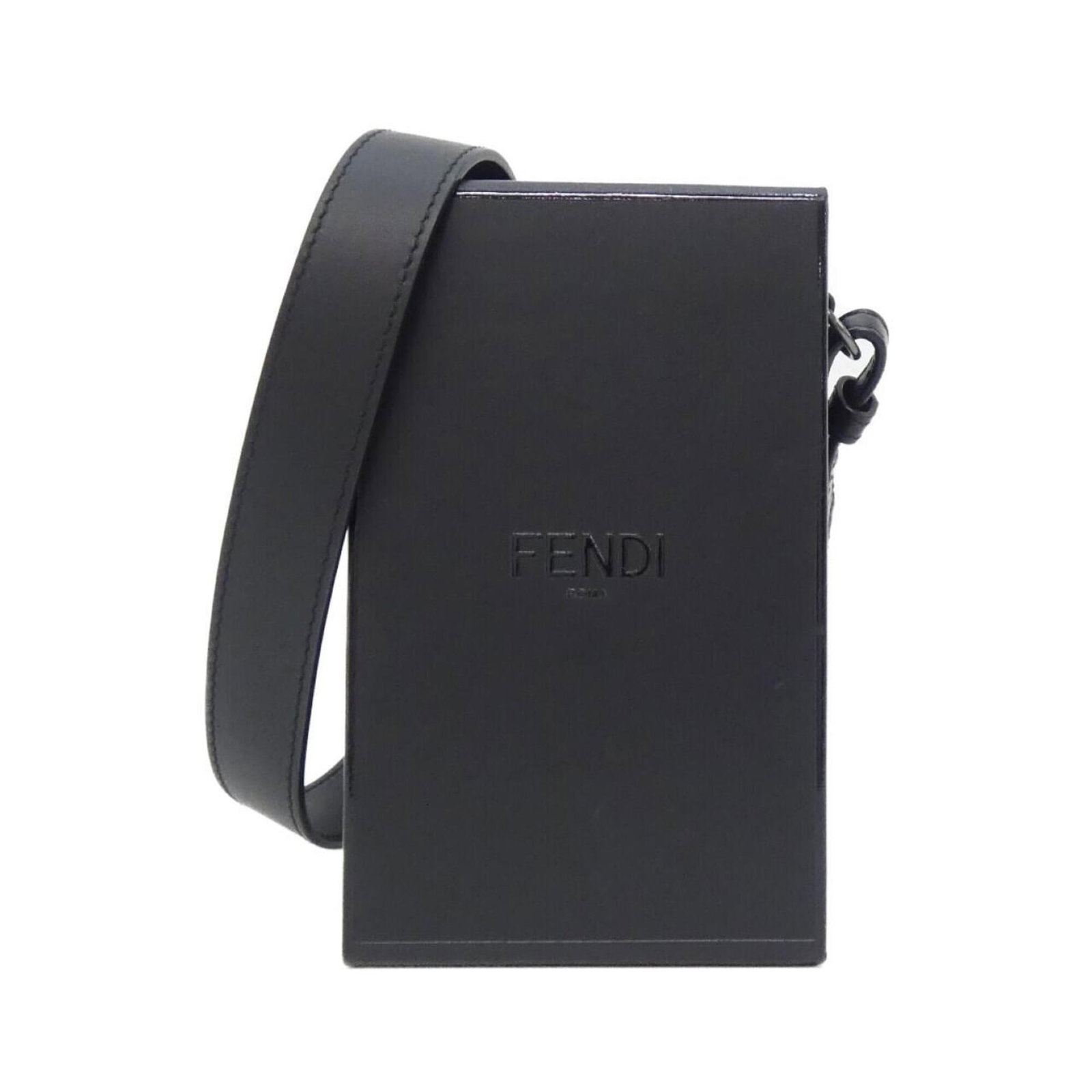 Shoulder Bag Leather: Shoulder Bag Leather Black leather shoulder bag with silver hardware, measuring 17cm x 10cm x 7cm. Made from high-quality leather, this bag features a sleek and modern design. With its classic style