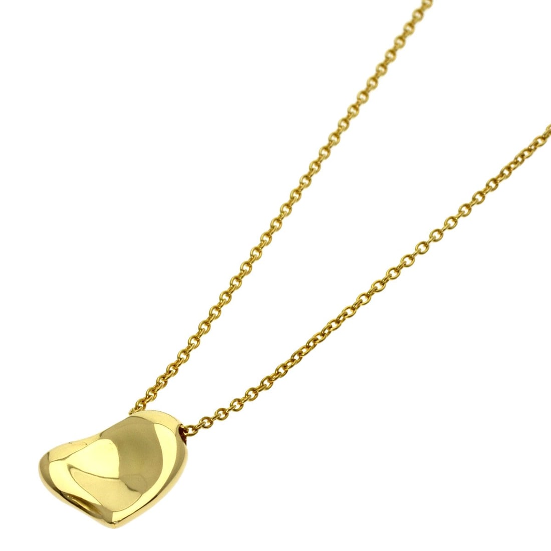 Tiffany&Co Full Heart Necklace K18 Yellow Gold: Tiffany&Co Full Heart Necklace K18 Yellow Gold K18 Yellow Gold Full Heart Necklace from Tiffany&Co. stands out with its striking gold design, featuring a full heart motif. Made from high-quality K18
