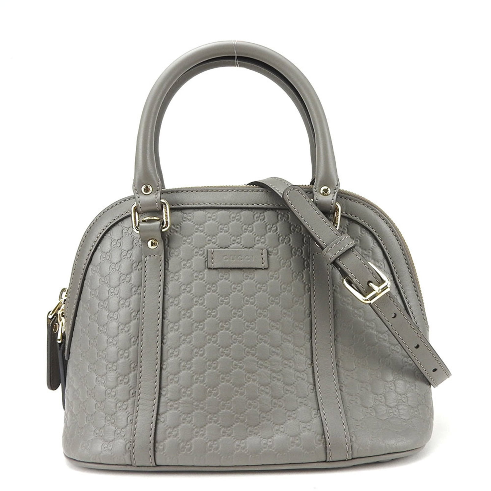 Shoulder Bag Leather Handbag Gucci: Shoulder Bag Leather Handbag Gucci Gucci's 449654 shoulder bag is a stylish and practical accessory, featuring a sleek gray leather design with a zipper closure. The bag's comfortable shoulder strap
