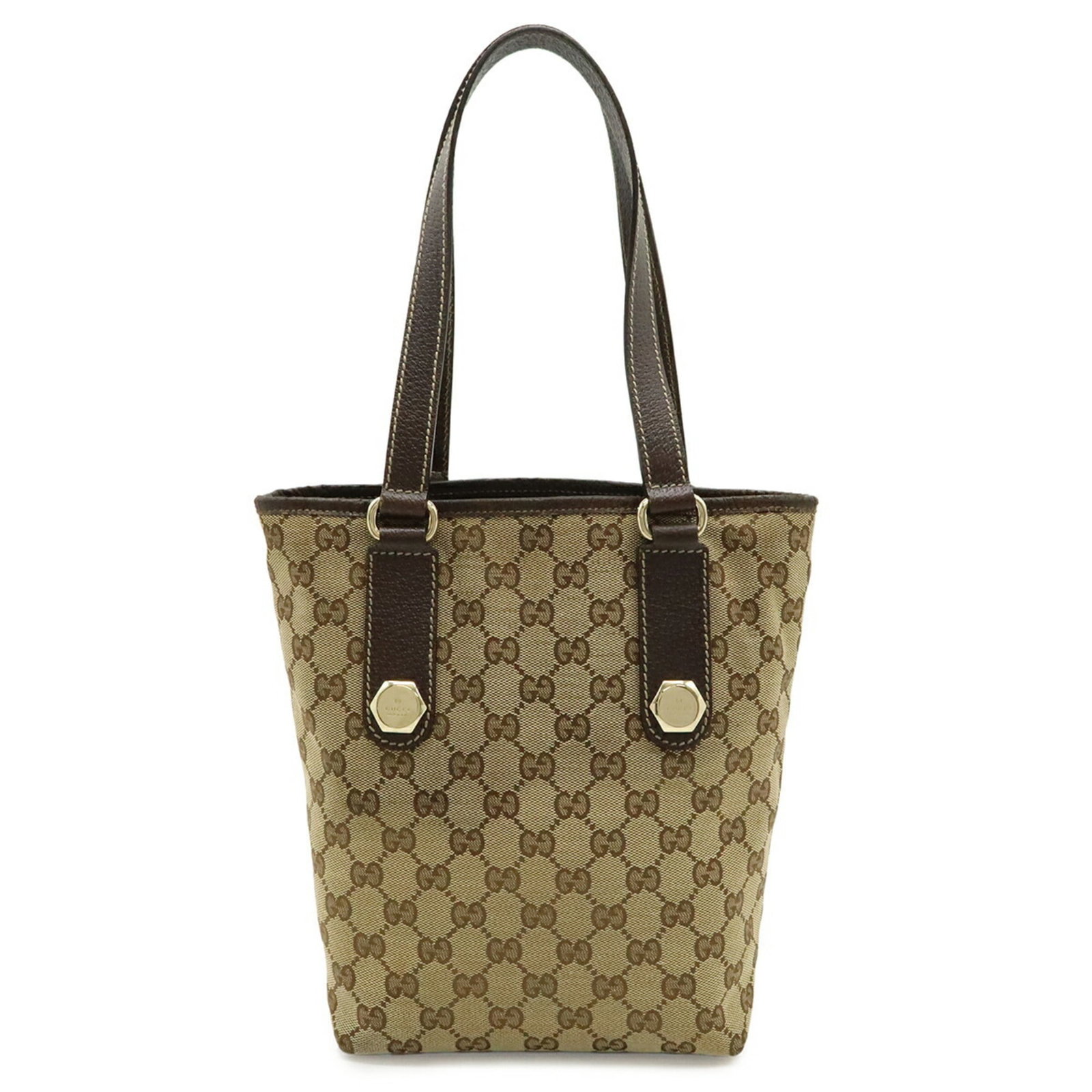 Gucci Shoulder Bag Tote Bag Gg Canvas: Gucci Shoulder Bag Tote Bag Gg Canvas Gucci's iconic GG canvas is showcased in this stylish shoulder bag tote, available in three versatile colors: beige, dark brown, and khaki. Measuring 24.5cm x 10c