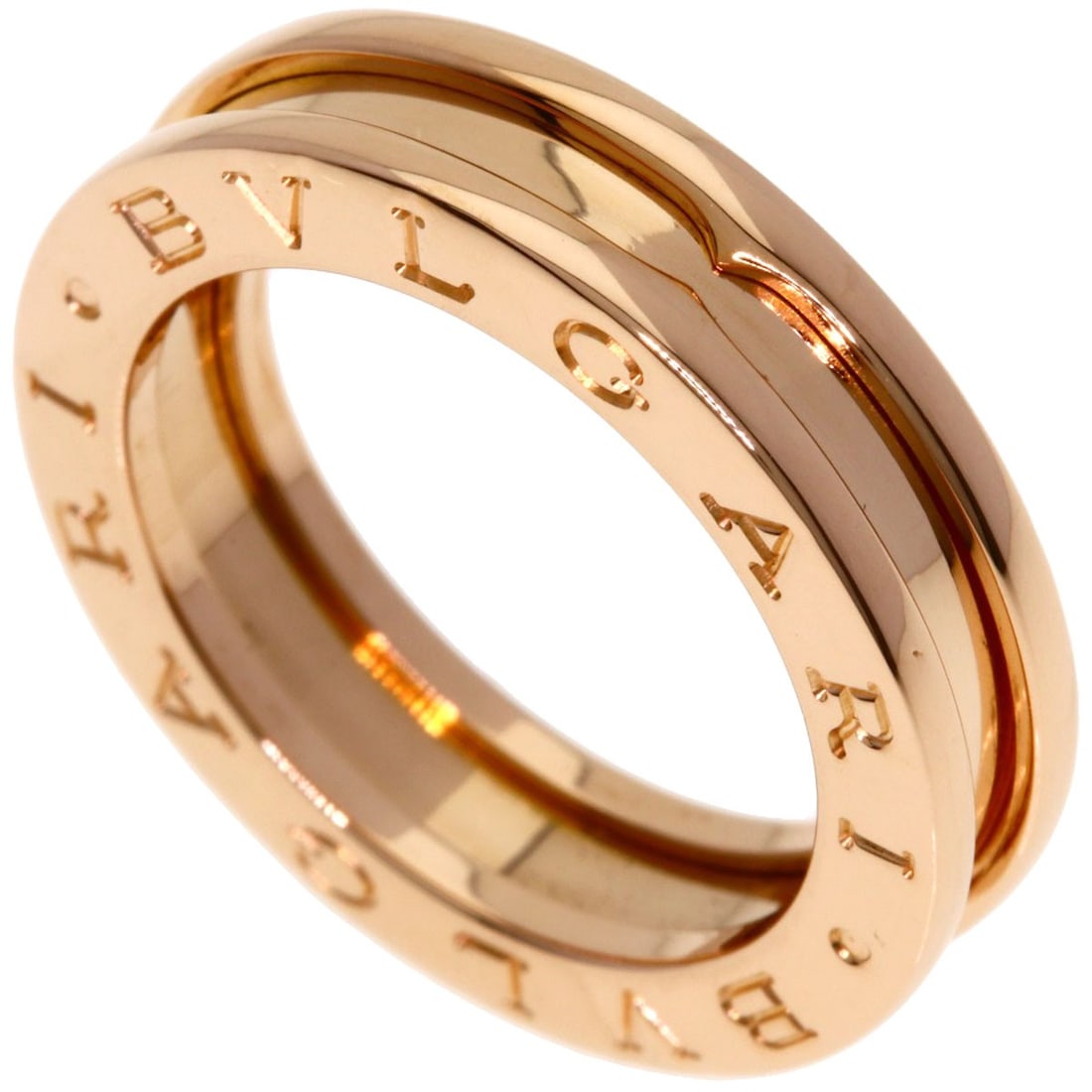 Bvlgari B.Zero1 1 Band #50 Ring K18 Pink Gold: Bvlgari B.Zero1 1 Band #50 Ring K18 Pink Gold BVLGARI's B.Zero1 1 Band #50 Ring showcases K18 Pink Gold craftsmanship, a rare and luxurious metal alloy. This 5.25 US ring size piece features a gold me
