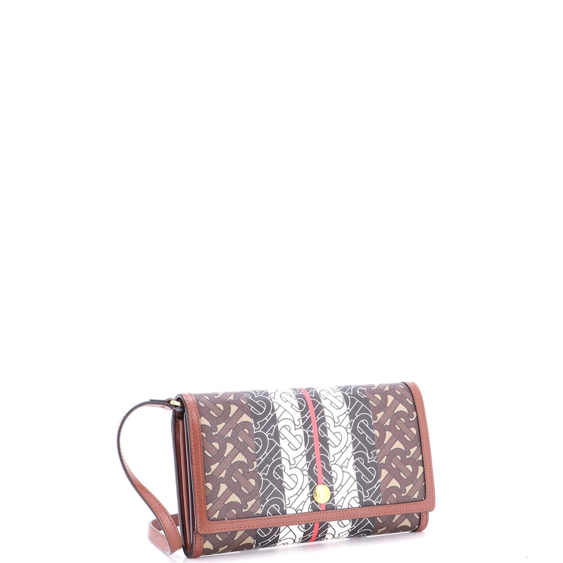 Burberry Monogram Small E-Canvas Flap Bag TB - 2