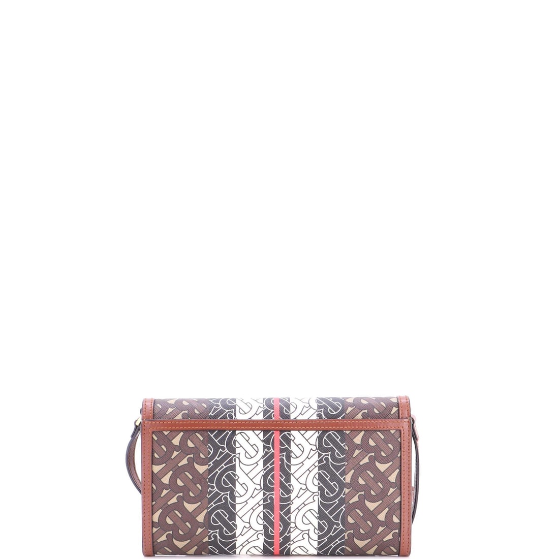Burberry Monogram Small E-Canvas Flap Bag TB - 3