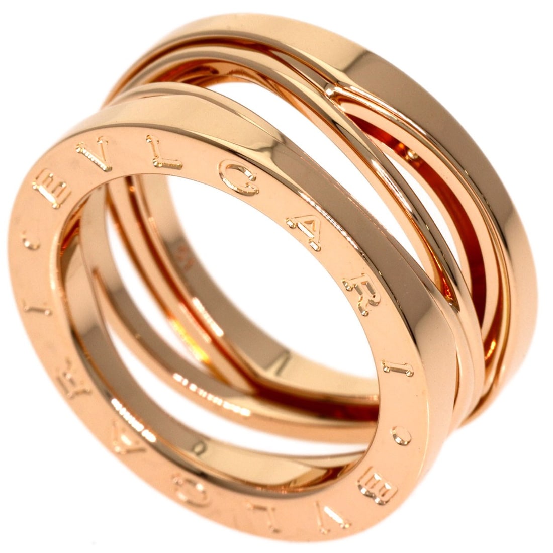 Bvlgari Zero1 Legend Ring K18 Pink Gold: Bvlgari Zero1 Legend Ring K18 Pink Gold K18 Pink Gold Bvlgari Zero1 Legend Ring is crafted from high-quality K18 Pink Gold, a rare and luxurious metal. This elegant ring features an open closure and