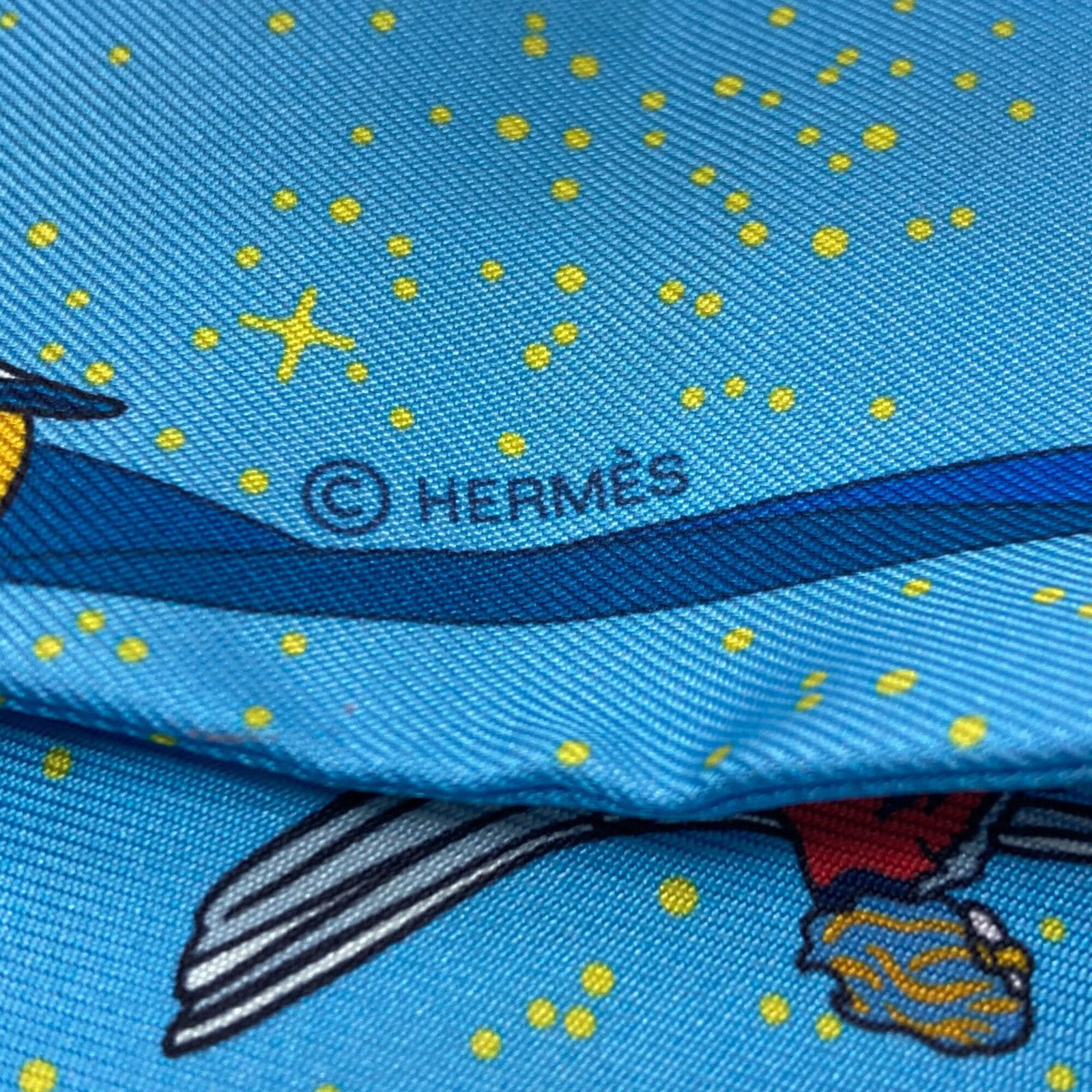 Silk Hermes Scarf - 4