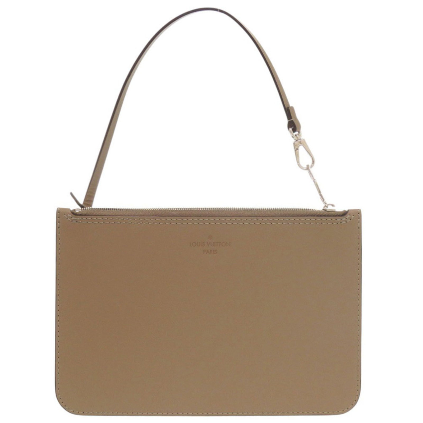 Leather Pouch Louis Vuitton: Leather Pouch Louis Vuitton Luxurious brown leather pouch from Louis Vuitton, measuring 15.5cm x 23cm. This stylish accessory boasts classic design and premium leather construction. Item Specifics: