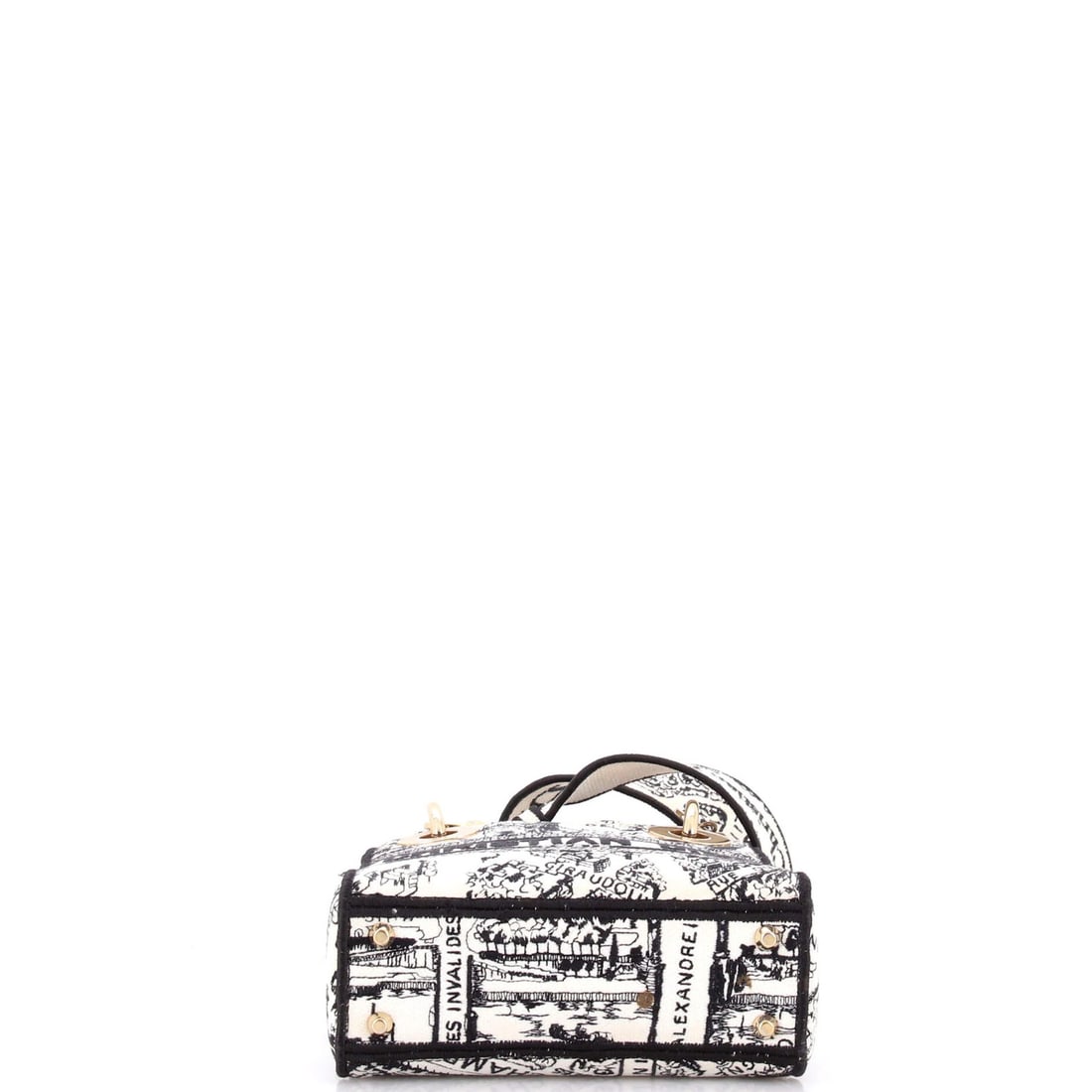 Dior Lady D-Lite Canvas Embroidered Mini Bag - 4