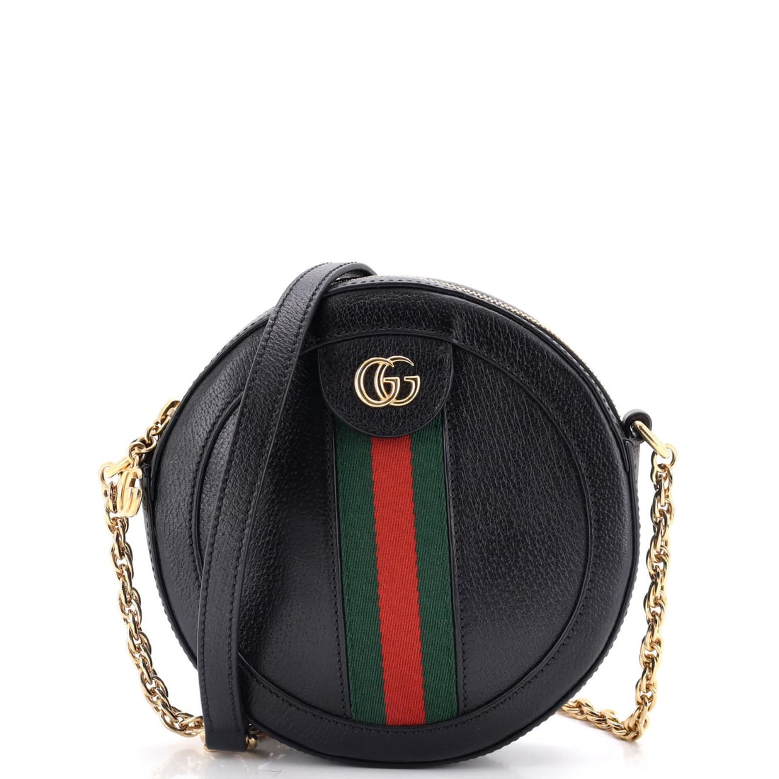 Gucci Ophidia Round Shoulder Bag Leather Mini: Gucci Ophidia Round Shoulder Bag Leather Mini The Gucci Ophidia Round Shoulder Bag Leather Mini is a stylish and compact cross body bag featuring black leather exterior, microfiber interior, and gold