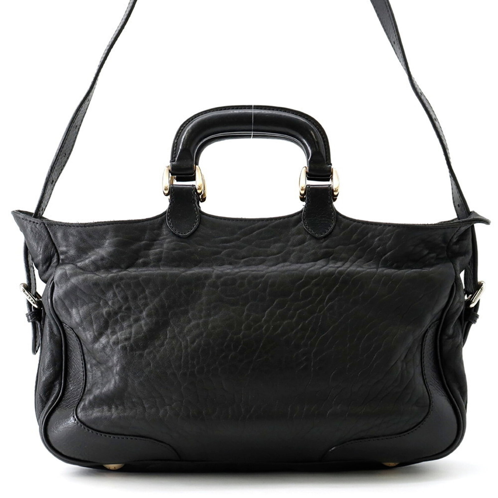Shoulder Bag Leather Fendi Handbag: Shoulder Bag Leather Fendi Handbag Black leather shoulder bag from Fendi, measuring 22cm x 34cm x 7.5cm, bearing a signature. This Italian-made handbag features high-quality leather construction, a cl