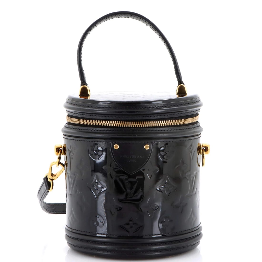 Louis Vuitton Vernis Monogram Cannes Handbag: Louis Vuitton Vernis Monogram Cannes Handbag Patent leather exterior and iconic Monogram Vernis design make this Louis Vuitton Cannes Handbag a stylish and sophisticated accessory. With its gold