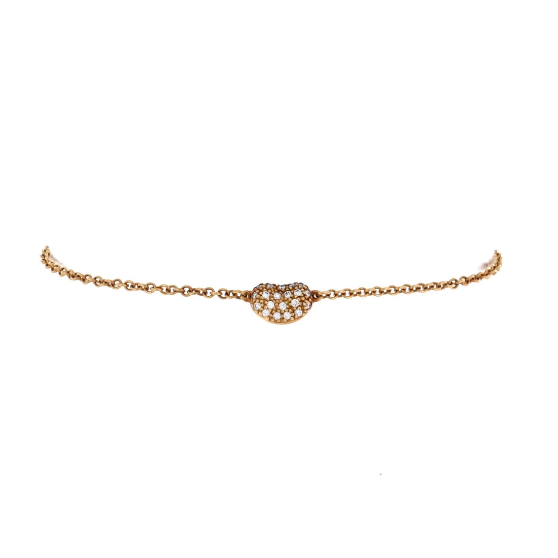Tiffany & Co Elsa Peretti 18K Yellow Gold Bean Bracelet: Tiffany & Co Elsa Peretti 18K Yellow Gold Bean Bracelet Tiffany & Co. Elsa Peretti 18K Yellow Gold Bean Bracelet is a timeless piece featuring a main stone of diamond, set in 18K yellow gold. The