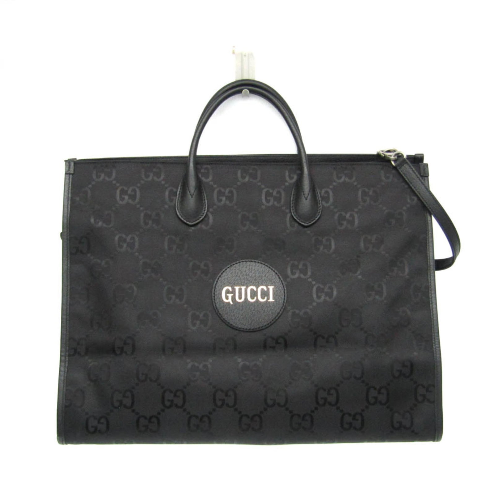 Gucci Handbag Shoulder Bag Nylon Canvas Leather: Gucci Handbag Shoulder Bag Nylon Canvas Leather Nylon canvas and leather combine in this Gucci Off the Grid GG shoulder bag, featuring a black color and open closure. The bag includes a zipper pocket
