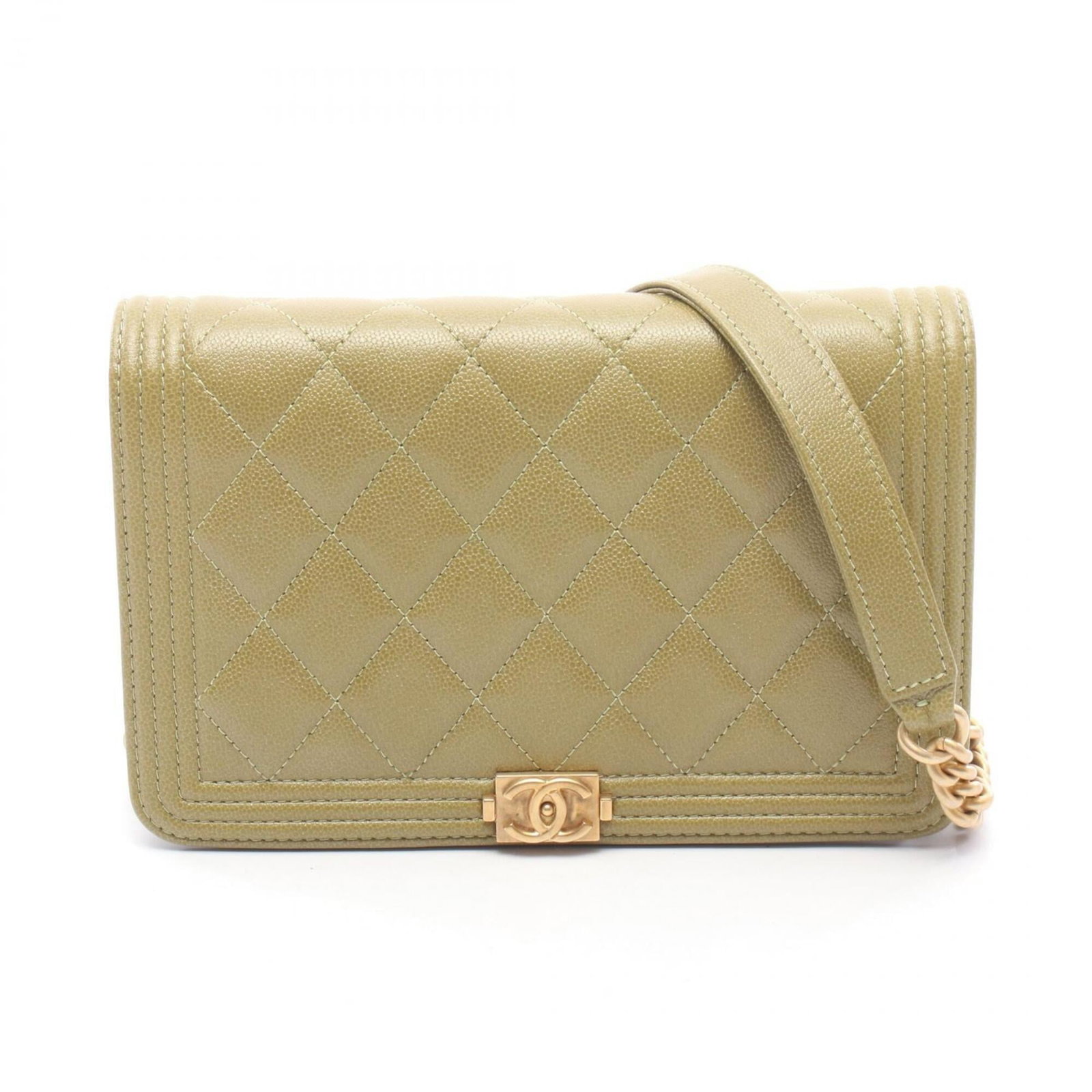 Calfskin Grained Shoulder Bag Handbag: Calfskin Grained Shoulder Bag Handbag Calfskin Grained Shoulder Bag Handbag in Khaki features a classic design with a structured shape and a natural, textured finish. Made from high-quality Grained