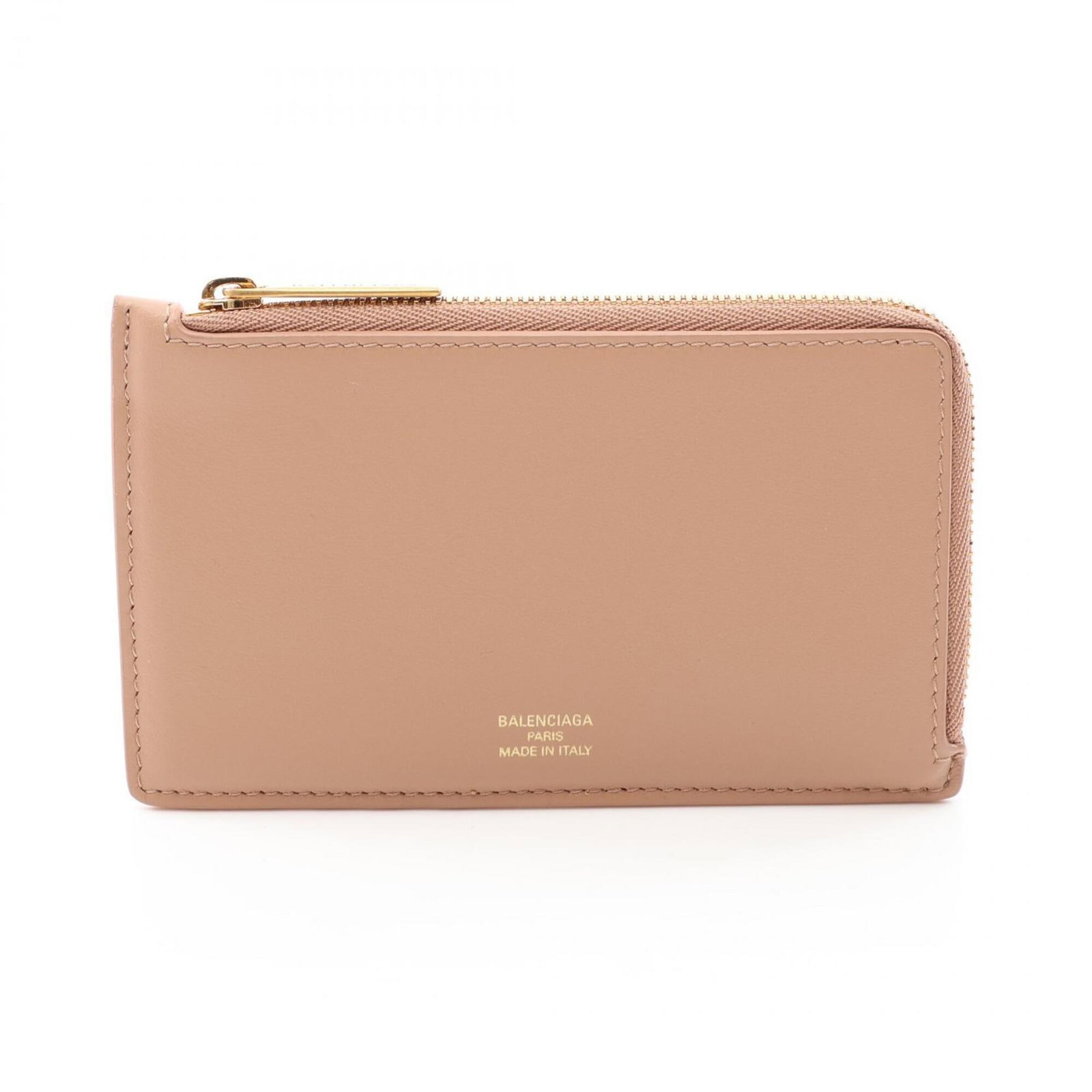 Card case Leather Balenciaga: Card case Leather Balenciaga Balenciaga's card case is a sleek, beige leather accessory measuring 8.5cm x 14cm x 1cm, featuring a classic design that complements any style. Made from high-quality