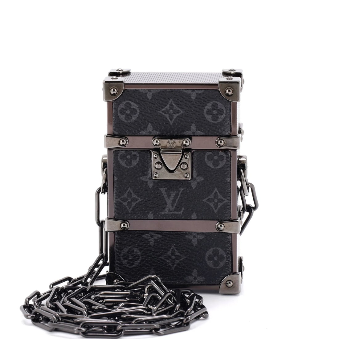 Canvas Trunk Box Eclipse Monogram Pouch Vuitton Louis: Canvas Trunk Box Eclipse Monogram Pouch Vuitton Louis Canvas Trunk Box Eclipse Monogram Pouch Vuitton Louis - A Unique and Timeless Accessory. This Louis Vuitton Trunk Box Pouch features a