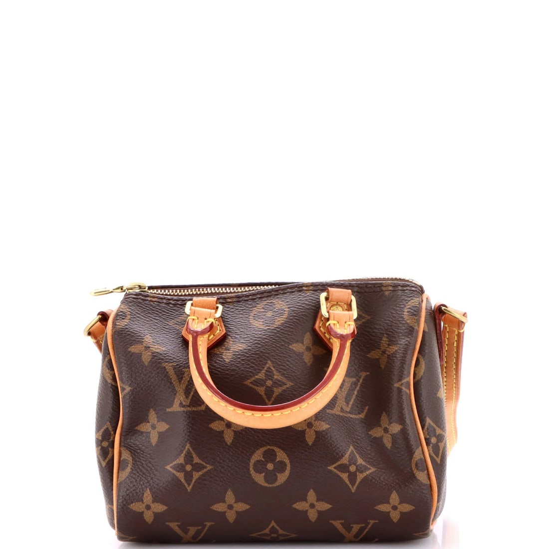 Vuitton Speedy Nano Canvas Bag Monogram Louis: Vuitton Speedy Nano Canvas Bag Monogram Louis The Louis Vuitton Speedy Nano Canvas Bag Monogram Louis is a stylish cross-body bag with a classic design. Made from canvas-coated exterior and featuring 