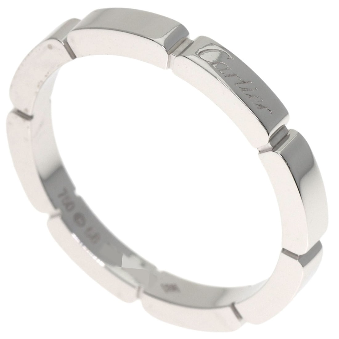 Cartier Maillon Panthere #58 Ring K18 White Gold: Cartier Maillon Panthere #58 Ring K18 White Gold Cartier Maillon Panthere #58 Ring K18 White Gold is a sleek and sophisticated ring featuring K18 white gold, a rare and precious metal alloy. This