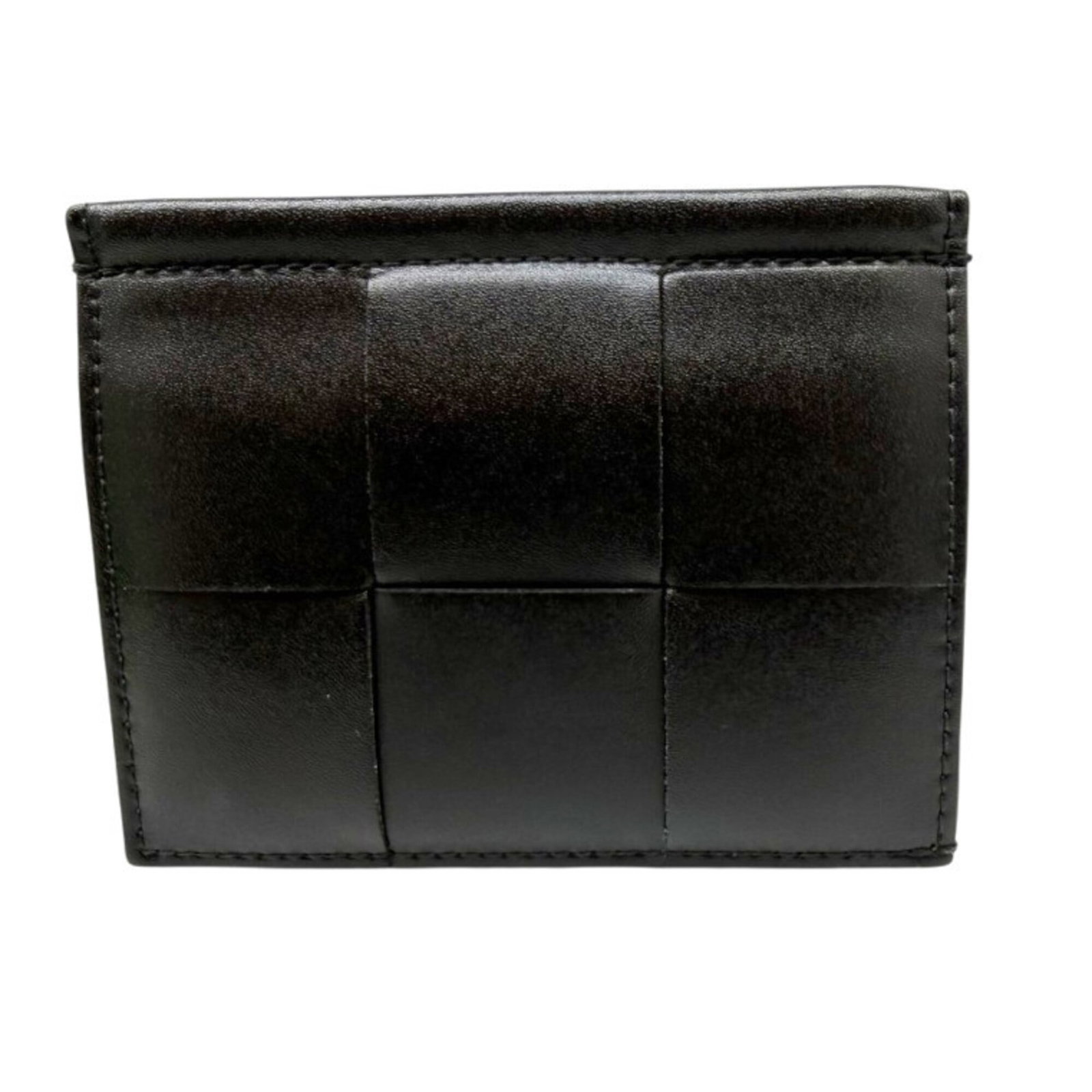 Veneta Card Leather Case: Veneta Card Leather Case Black leather card case with a sleek 11.5cm x 8.5cm x 1cm size, perfect for holding your essentials in style. Made from high-quality leather, this case features a classic