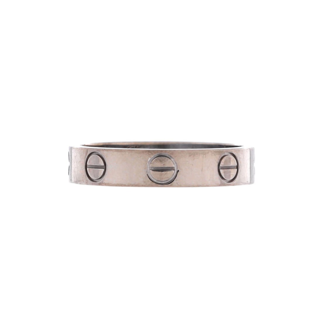 Cartier Love Wedding Band Ring 18K White Gold: Cartier Love Wedding Band Ring 18K White Gold 18K White Gold Cartier Love Wedding Band Ring - A Timeless Classic. This elegant 18K white gold ring features a simple yet sophisticated design, with a wi