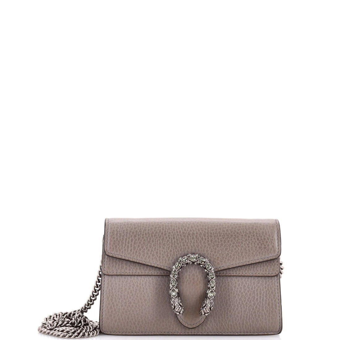 Super Mini Leather Bag Dionysus Gucci: Super Mini Leather Bag Dionysus Gucci Super Mini Leather Bag Dionysus Gucci in Gray - A Compact and Chic Accessory. This Super Mini Leather Bag features a sleek gray exterior with a suede interior, ad