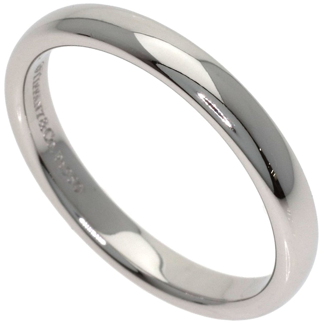 Tiffany Co Platinum Wedding Ring: Tiffany Co Platinum Wedding Ring Platinum Tiffany Co wedding ring in a sleek silver finish, crafted from 950 platinum for a luxurious feel. This ring is a timeless choice, with its understated eleganc