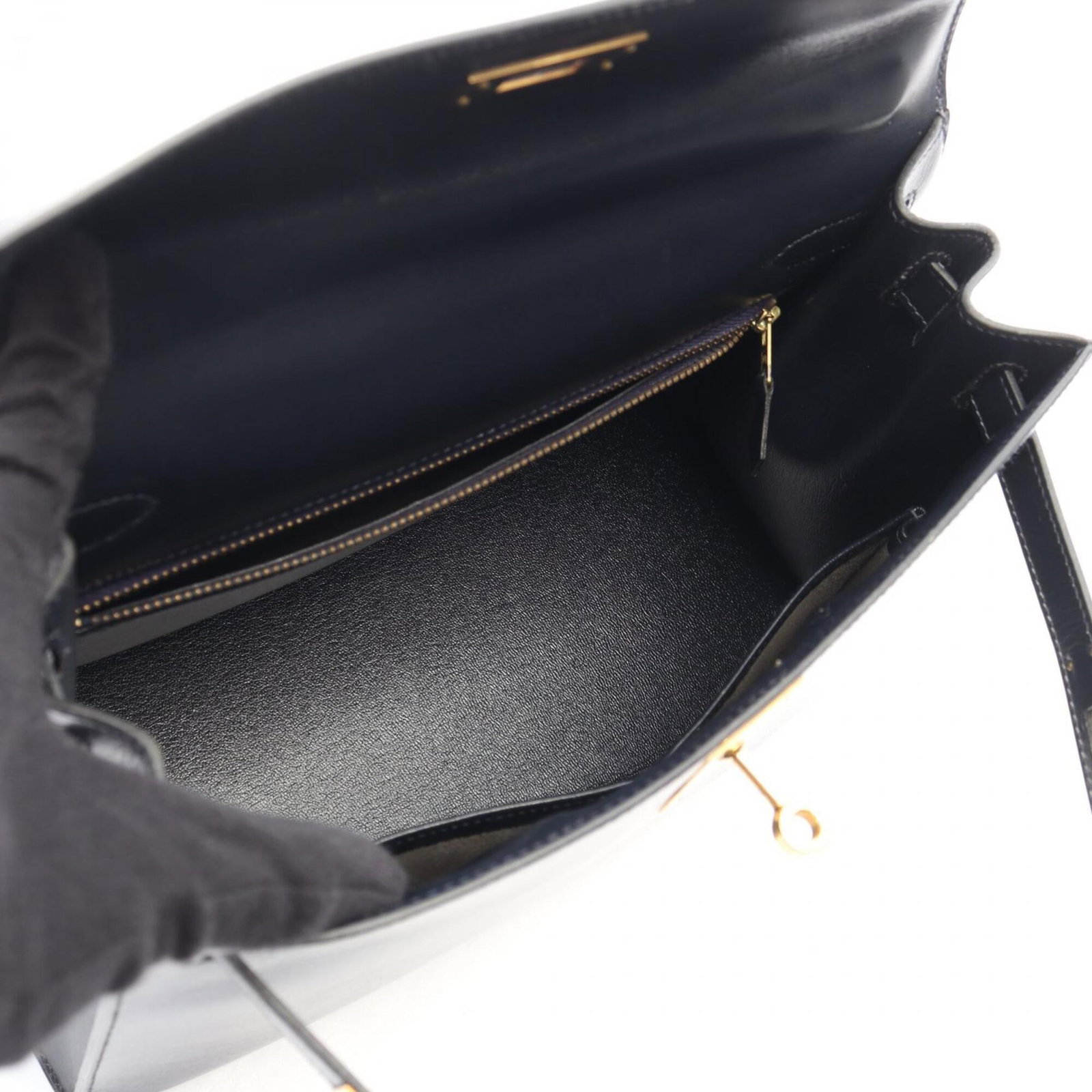 Calf Leather Handbag Box Hermes - 3