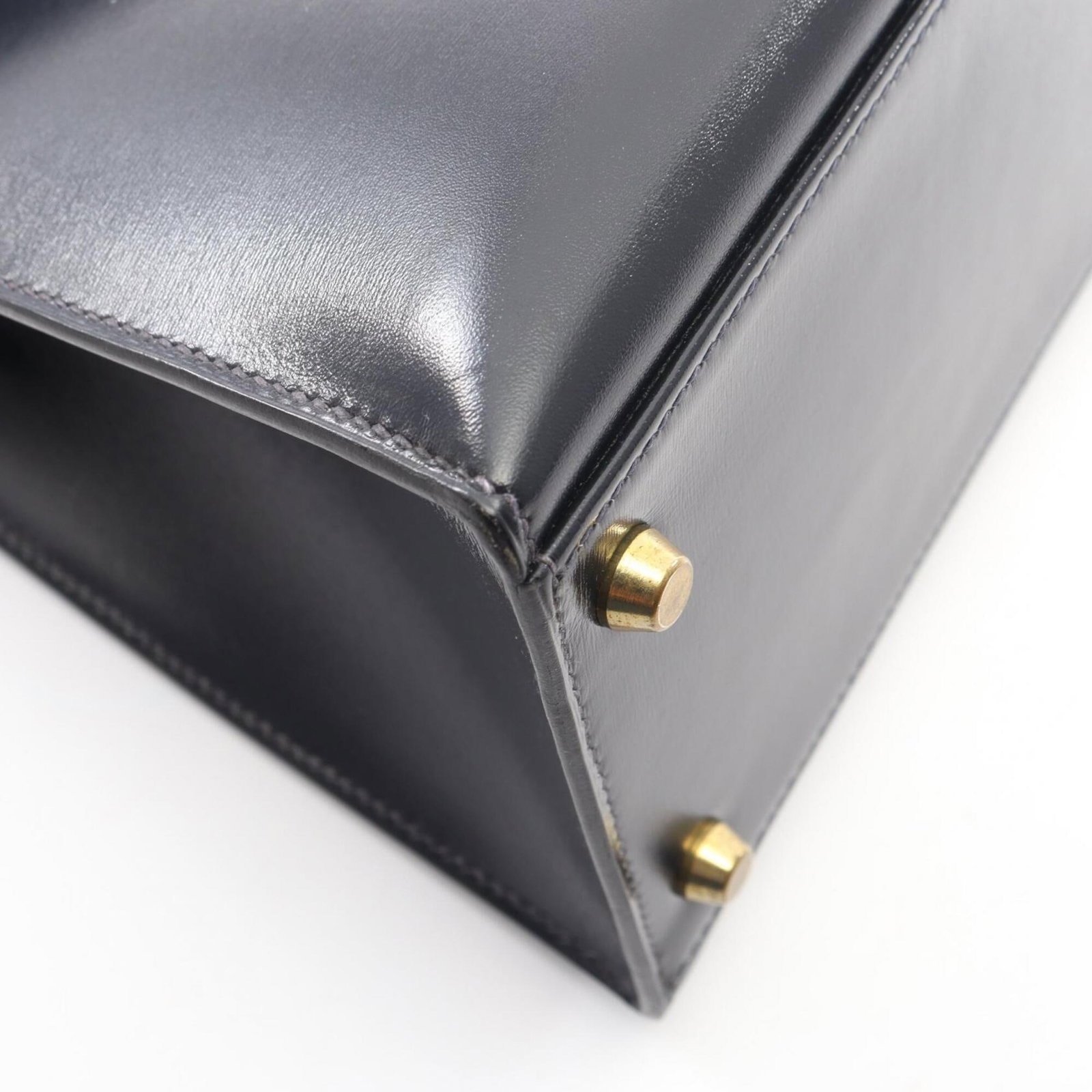 Calf Leather Handbag Box Hermes - 7
