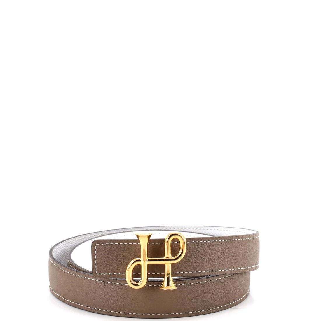 Baroque Thin Leather Belt Hermes Cor Reversible: Baroque Thin Leather Belt Hermes Cor Reversible The Hermes Cor Baroque Reversible Belt is a striking accessory, boasting a sleek white leather exterior with a subtle gray interior. Its thin design