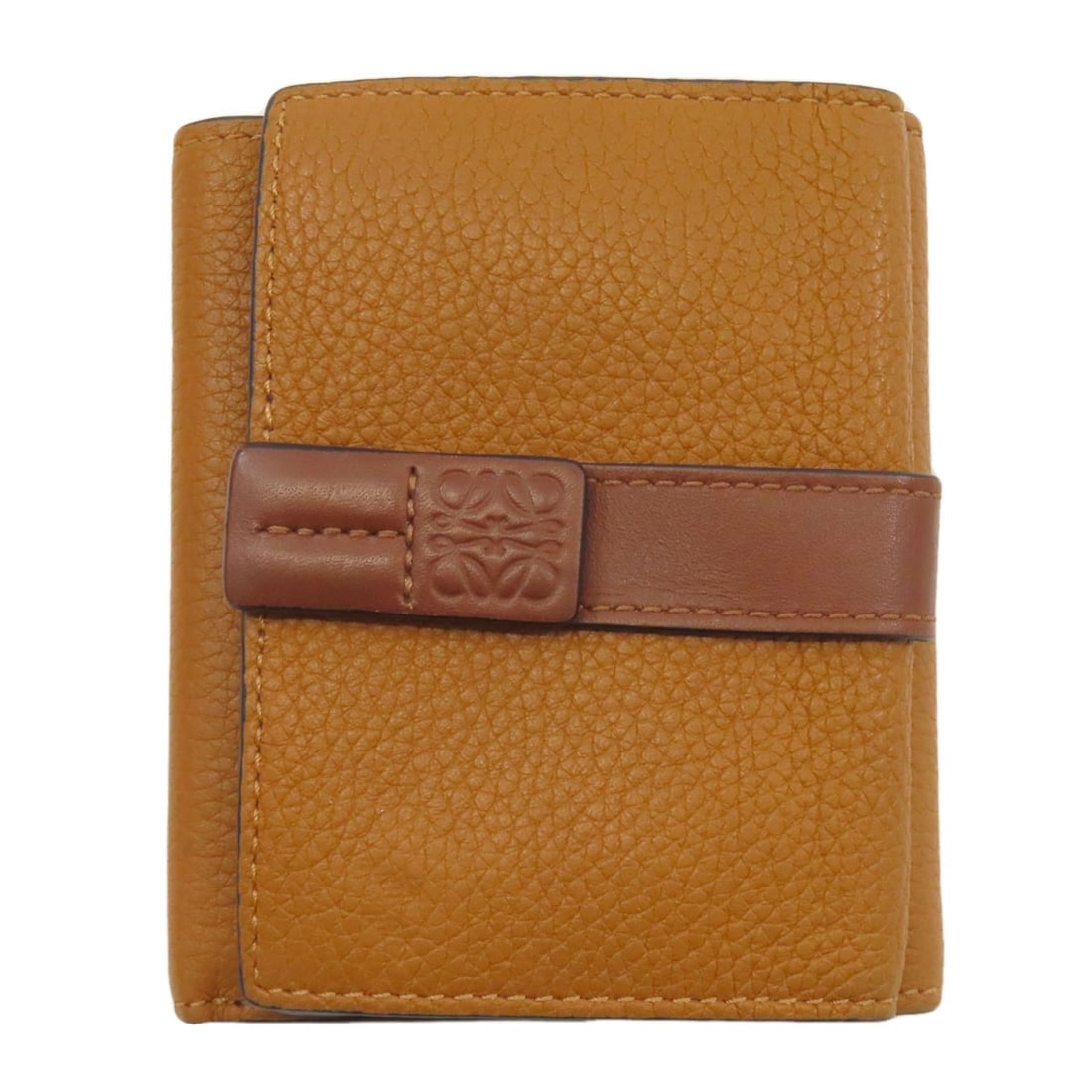 Loewe Vertical Wallet Bifold Wallet With Coin Pocket Leather: Loewe Vertical Wallet Bifold Wallet With Coin Pocket Leather Brown Loewe Bifold Wallet with Coin Pocket. This leather wallet features a classic bifold design with a coin pocket, adding a touch of