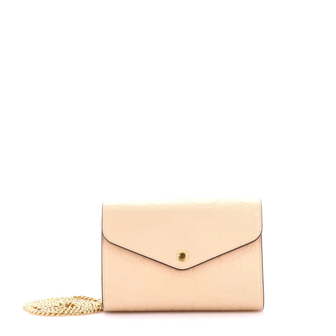 Chain Wallet Gucci on Guccissima Leather: Chain Wallet Gucci on Guccissima Leather Chain Wallet on Guccissima Leather, a stylish and functional shoulder bag. This Gucci wallet features a neutral exterior with minor scuffs and creases, and a g