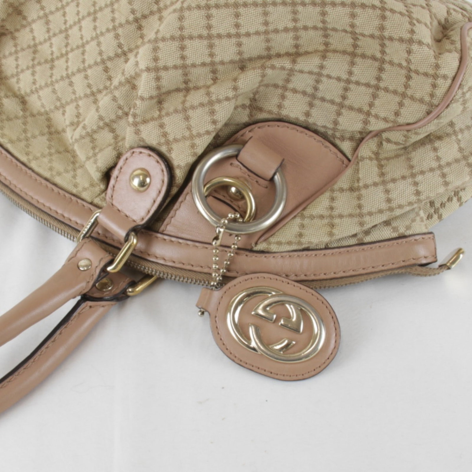 Handbag Canvas Gucci - 8