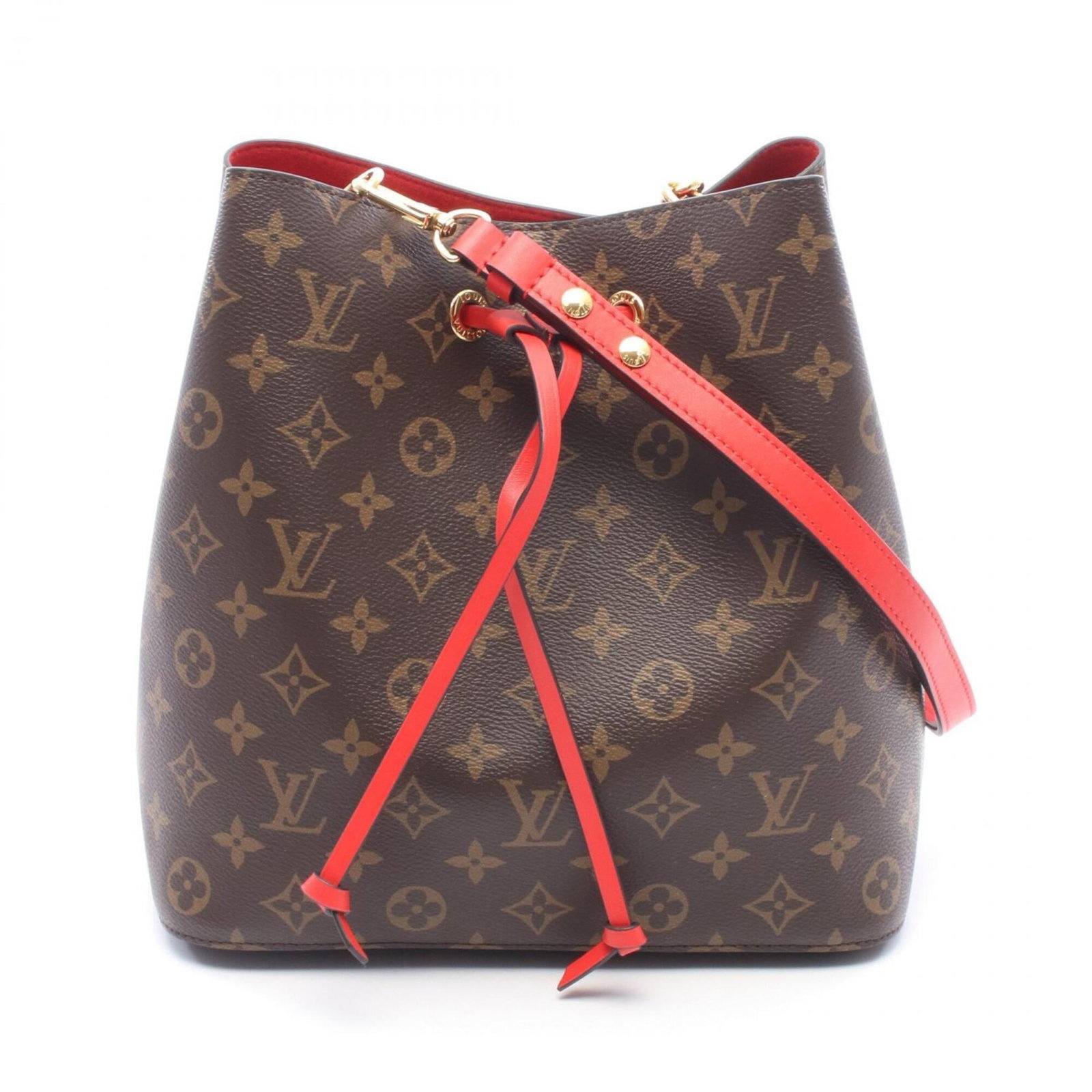 Shoulder Bag Coated Leather Louis Vuitton Handbag: Shoulder Bag Coated Leather Louis Vuitton Handbag Coated canvas and leather combine in a classic Louis Vuitton design, featuring the iconic Monogram pattern in brown, Coquelicots, and red hues. This s