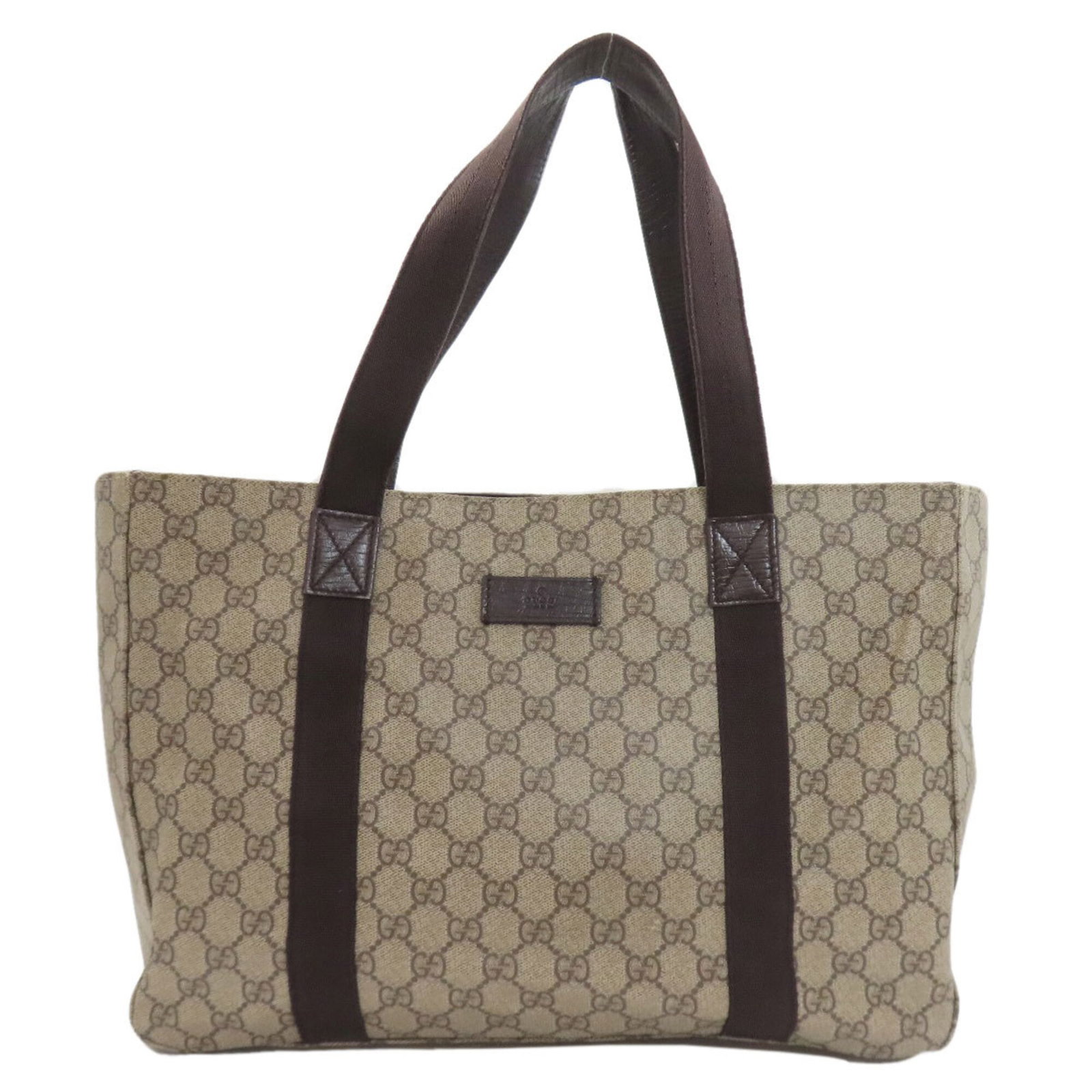 Pvc Gucci Tote Bag: Pvc Gucci Tote Bag PVC Gucci Tote Bag - A stylish and durable tote bag from the iconic Gucci brand, featuring a brown PVC material and a signature design. Measuring 26.5cm x 38cm x 11cm, this bag
