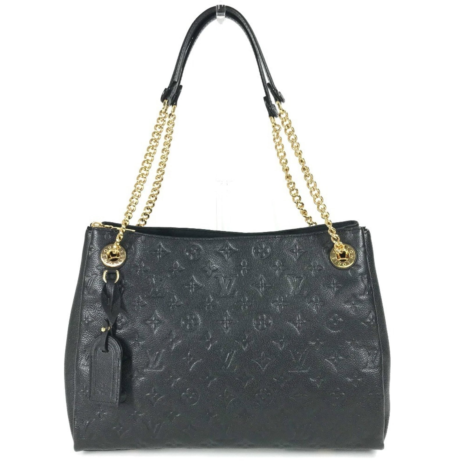 Vuitton Empreinte Louis Monogram Bag Tote Shoulder: Vuitton Empreinte Louis Monogram Bag Tote Shoulder Black, Noir Monogram Empreinte Louis Vuitton Empreinte Louis Monogram Bag Tote Shoulder features a timeless design with a 25cm x 30.5cm x 11.5cm size