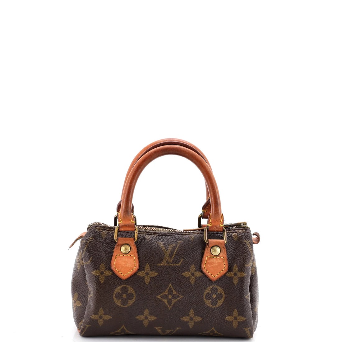 Speedy Mini Louis Vuitton Canvas Handbag Monogram HL: Speedy Mini Louis Vuitton Canvas Handbag Monogram HL Speedy Mini Louis Vuitton Canvas Handbag Monogram HL features a classic top handle design and a timeless brown canvas exterior with monogram HL