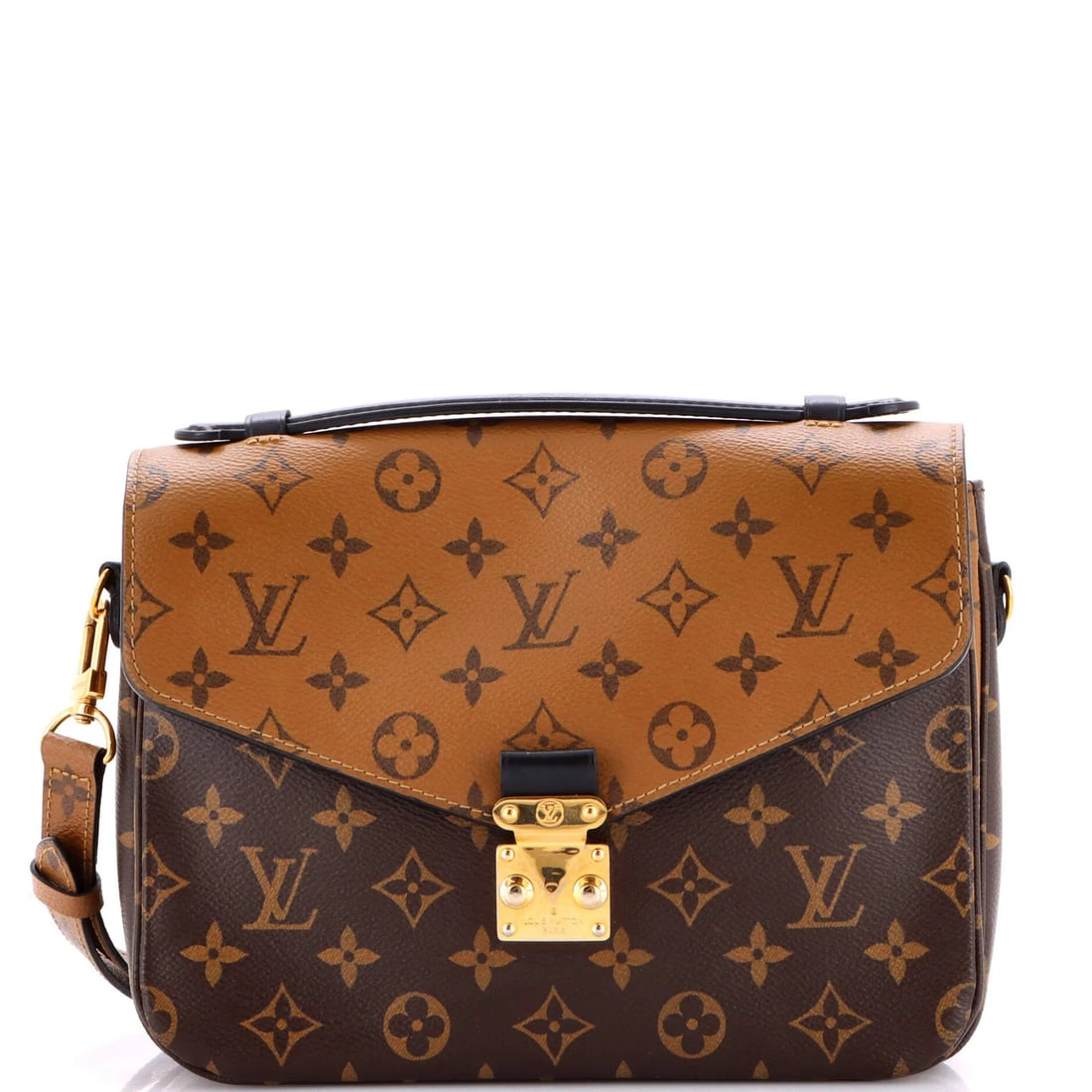 Monogram Reverse Canvas Pochette Louis Vuitton: Monogram Reverse Canvas Pochette Louis Vuitton The Monogram Reverse Canvas Pochette Louis Vuitton boasts a timeless design with its iconic brown exterior and signature reverse monogram pattern. This c