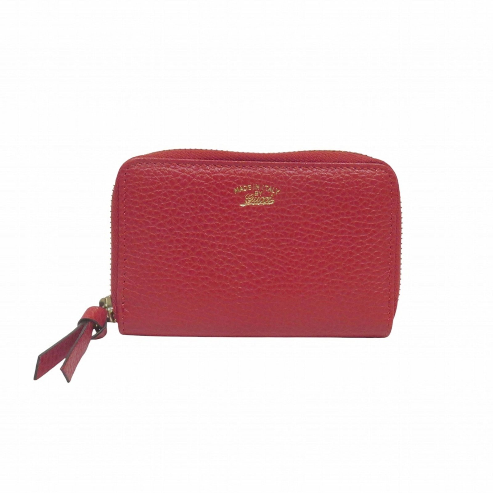 Coin purse leather case Gucci: Coin purse leather case Gucci Red Gucci leather coin purse case, measuring 8cm x 12cm x 2cm, features a striking red color and classic design. Made from high-quality leather, this stylish accessory is