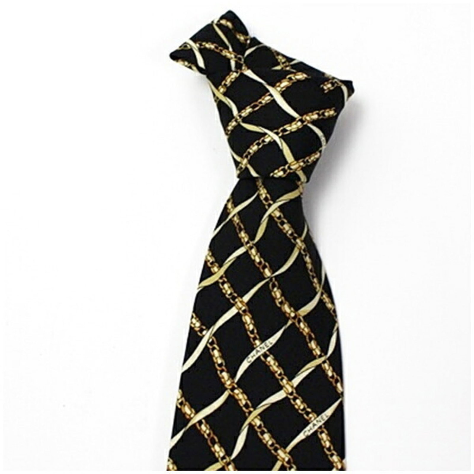 Silk cravat Chanel - 6