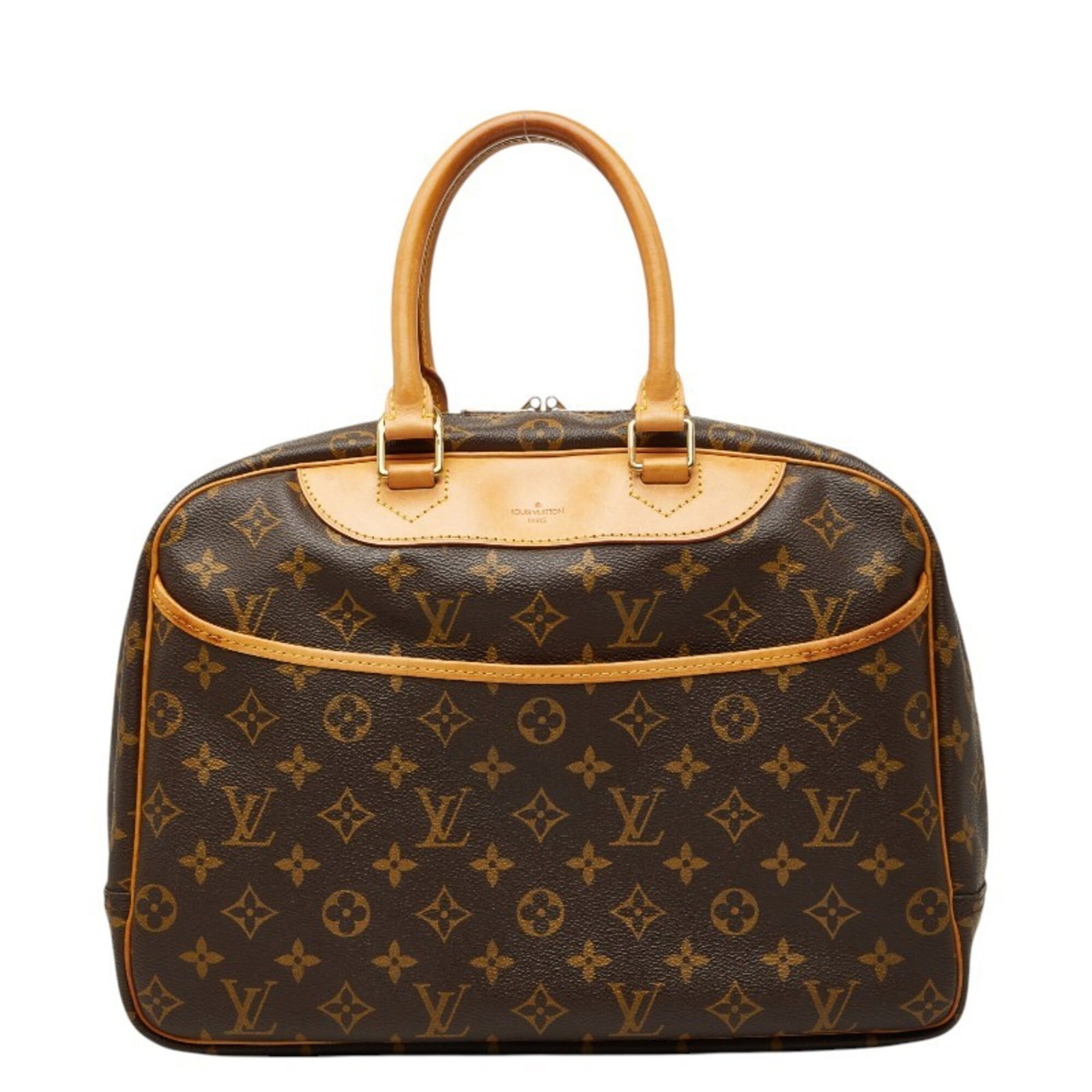 Louis Vuitton Handbag Pvc Leather: Louis Vuitton Handbag Pvc Leather PVC and leather construction gives this Louis Vuitton handbag a unique blend of style and durability. The classic brown monogram pattern adds a touch of timeless