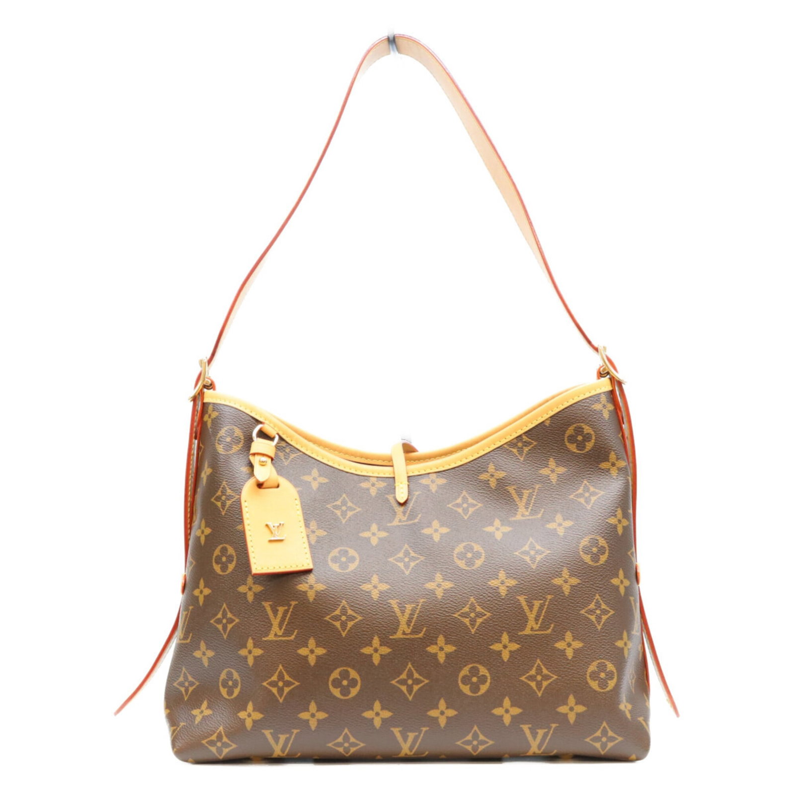 Shoulder Bag Monogram Louis Vuitton: Shoulder Bag Monogram Louis Vuitton Brown Monogram Louis Vuitton Shoulder Bag with Gold Hardware. This 24.5cm x 31cm x 13cm shoulder bag features the iconic Louis Vuitton monogram pattern in brown
