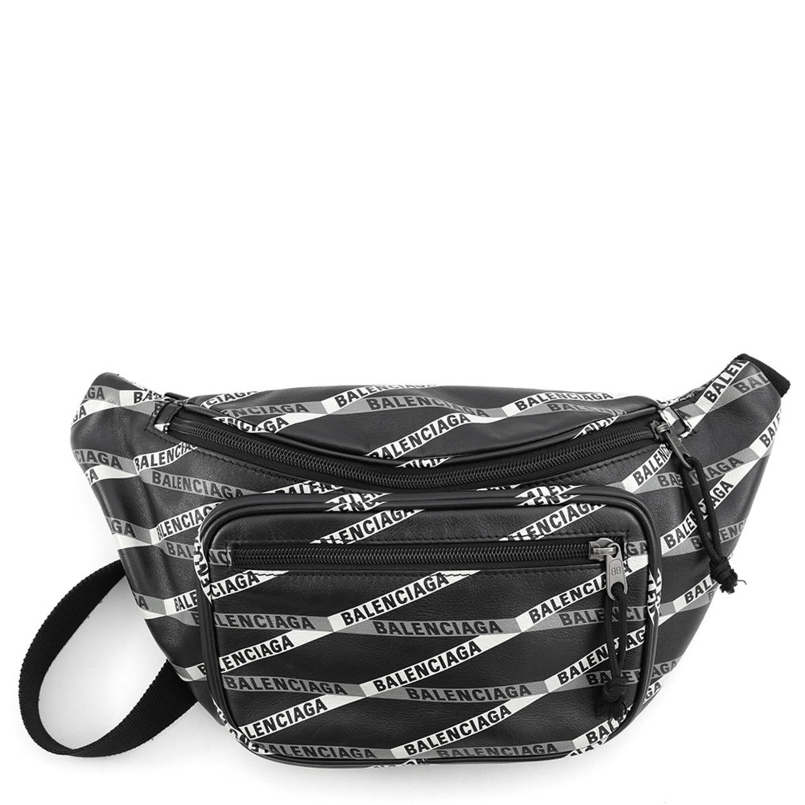 Bag Leather Sling Balenciaga: Bag Leather Sling Balenciaga Balenciaga's sleek leather sling bag boasts a timeless design with a zipper closure, making it a versatile accessory for everyday use. Measuring 15cm x 36cm x 8cm, this
